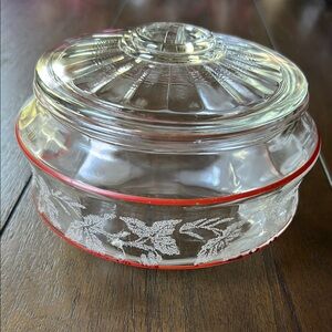 RARE Vintage 1950’s MCM Bartlett Collins Covered Candy Dish
